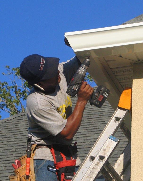 gutter or eavestrough repair